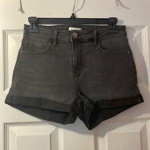 H&M High Waist Black Shorts